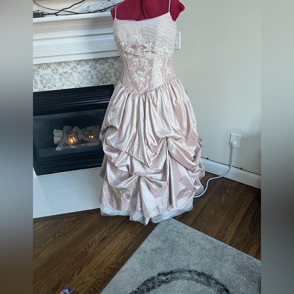 Allure Bridals Blush Ballgown with Lace Appliqué